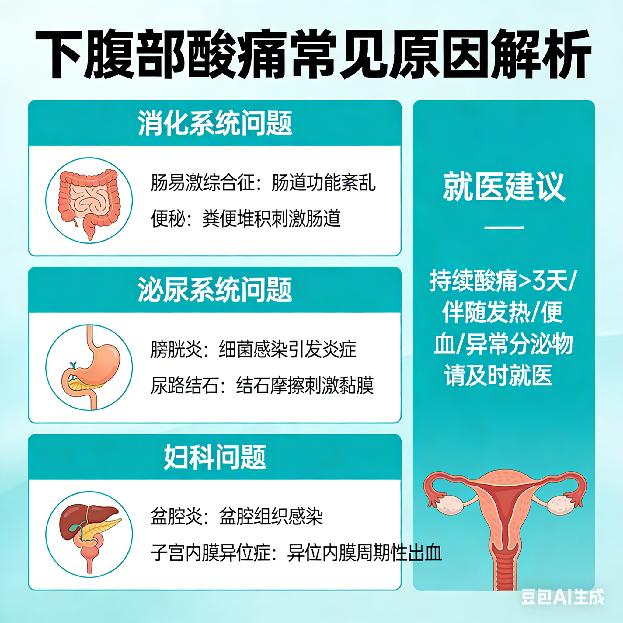 腹部酸痛是为什么？衡阳蒸湘医院妇科专家详解常见原因与应对策略